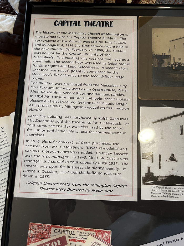 Capitol Theatre - Info On Theater At Millington Historical Society (newer photo)